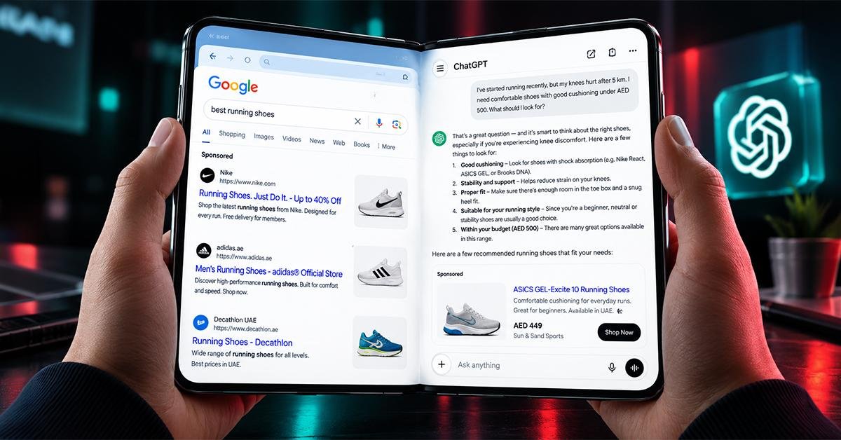Comparing keyword search with conversational context