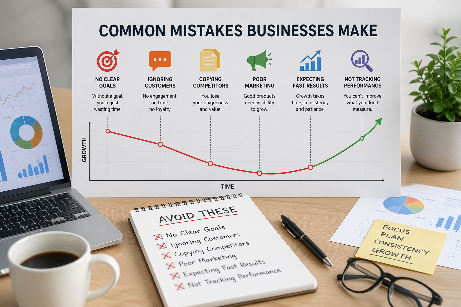 Common mistakes businesses make visual